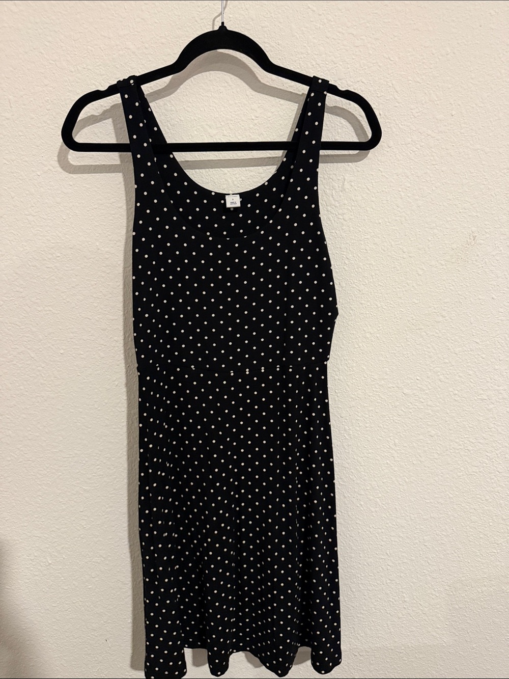 Old Navy Black Polka Dot Tank Dress